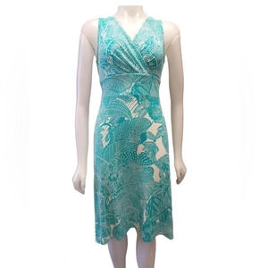 Talbots Sleeveless Floral Sheath Dress Size Small